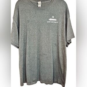 Gildan Gray Graphic Print Short Sleeve Crew Neck Soft “Come And Take It” Size 2X